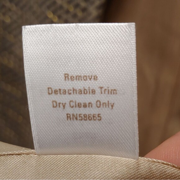 Caslon Tweed Coat w Removable Faux Fur Collar Sz L - Picture 9 of 12